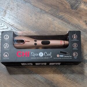 CHI Spin N Curl Ceramic Rotating Curler - Rose Gold